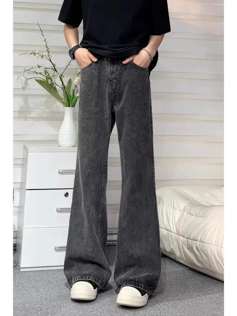 

Ретро-джинсы American Sle для мужчин: прямые, расклешенные, с эффектом похудения, молодежный тренд