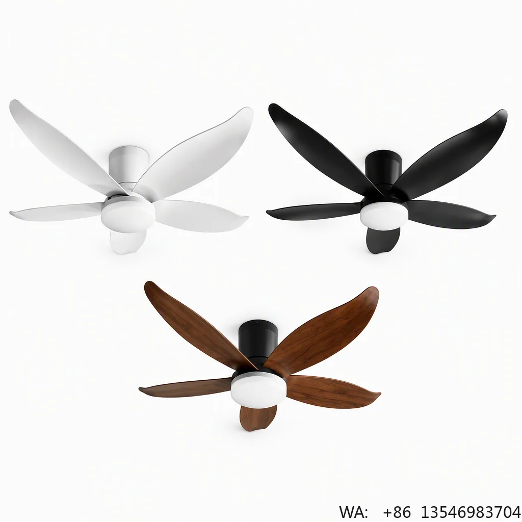 High Quality 36 Inch Electric Ceiling Fan with Light 60W 5 Blades Plastic Household Use