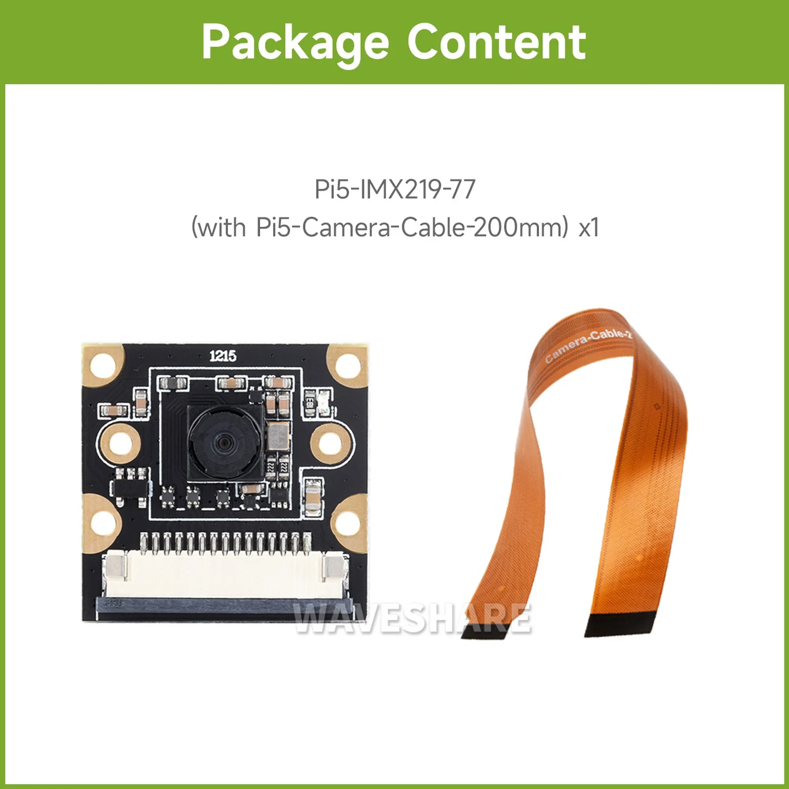 IMX219 Camera Module For Raspberry Pi 5,8MP,MIPI-CSI Interface,Options For 79.3° / 120° FOV,IMX219 Sensor