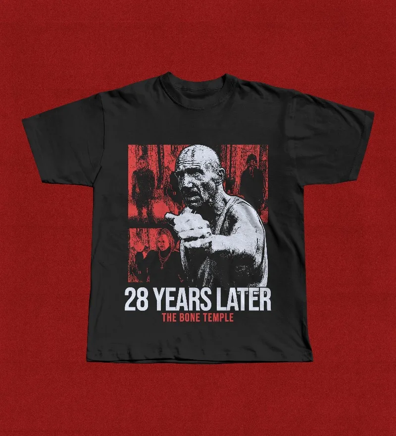 28 Years Later The Bone Temple Shirt Summer Men's and Women's Loose and Breathable T-shirt Top