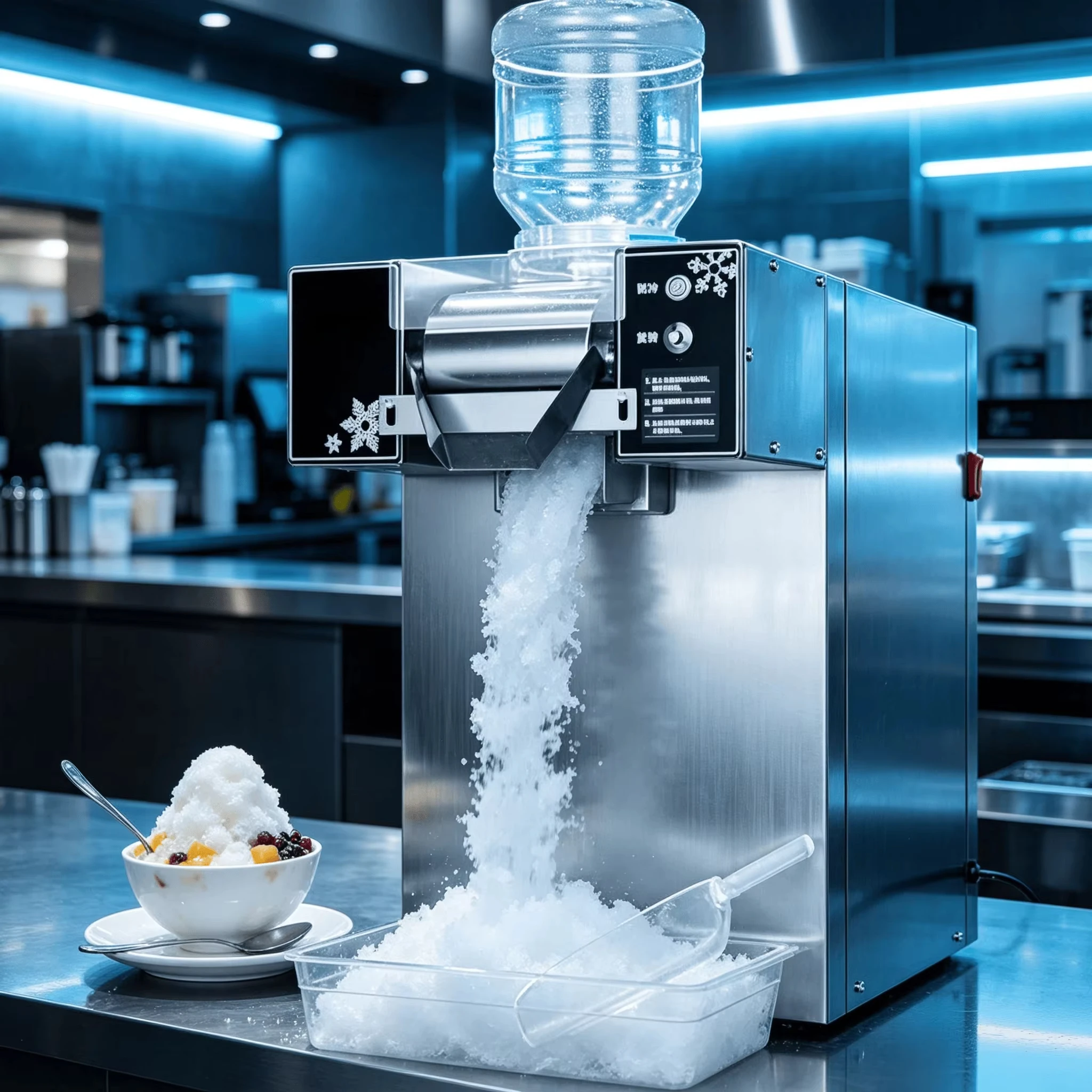 Commercial Flake Ice Maker CE Certified Stainless Steel 304 220V/110V 5kg 500kg 24-Hour High Productivity Automatic