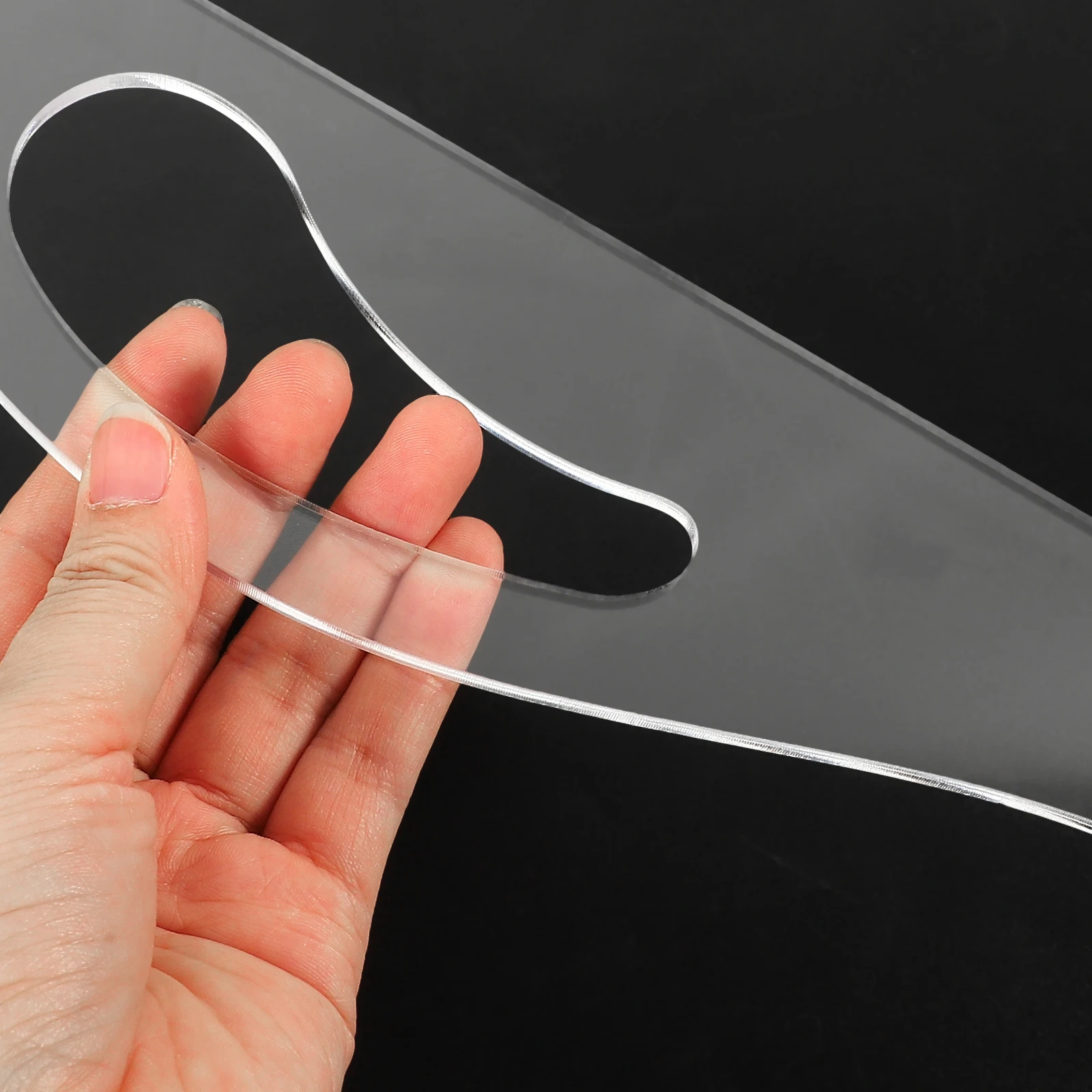 

1Pc Clear Acrylic Cutting Board H Template Stencil for Kitchen Charcuterie Work Boards Reusable Woodworking Gadgets