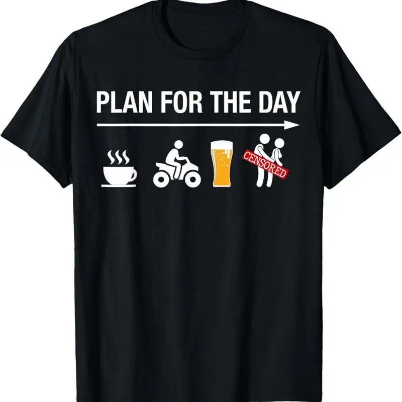 Funny Atv T Shirt Four Wheeling Coffee Quad Beer