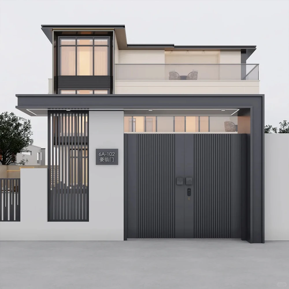 Sixinalu 開き窓玄関ゲートドアメインフェンスアルミビッグハウスエクステリアパティオバックサイドドア家の装飾カスタムパネル