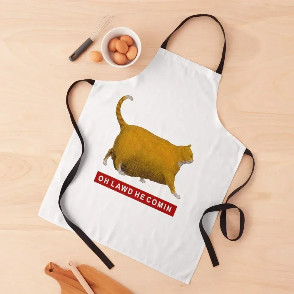 

Oh Lawd He Comin Chonk Chart Meme Apron Kitchen Front Kitchenware Men kitchen bib Apron