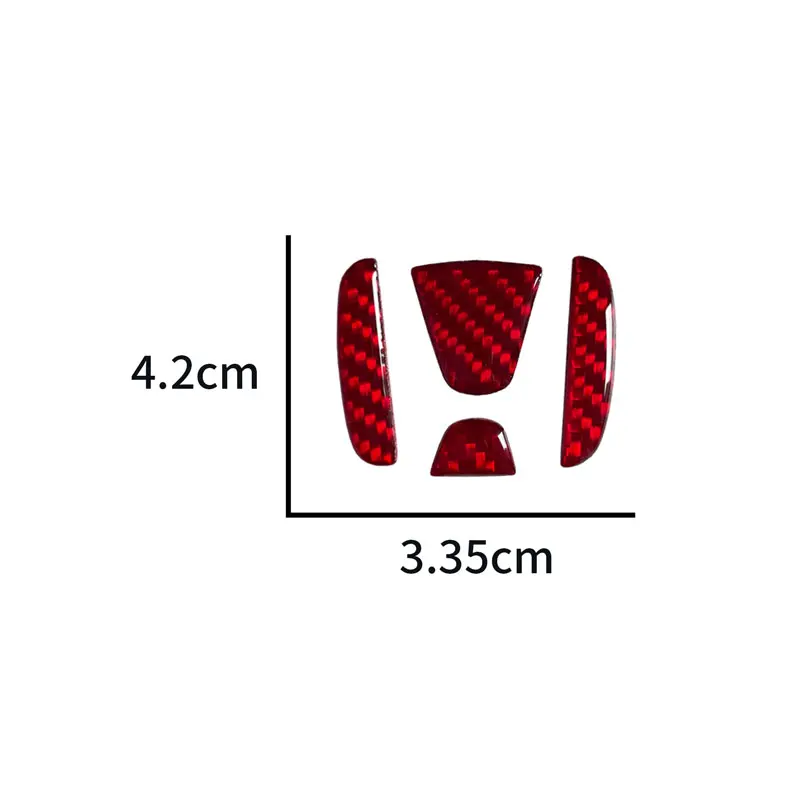 Auto Interior Carbon Fiber/Crystal Diamond Decoration Car Steering Wheel Sticker For Civic CR-V Accord Odyssey Jazz Accessories