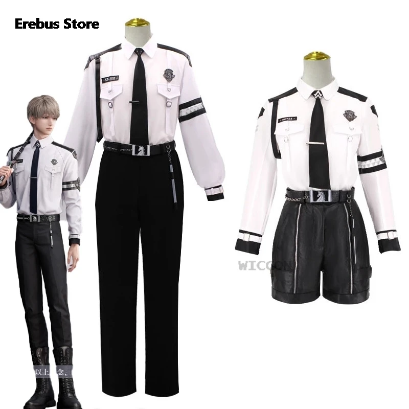 Xavier Cosplay Love And DeepSpace Cosplay Costume Wig Clothes Wig Uniform Anime Game Cosplay Halloween Party Couple Outfit