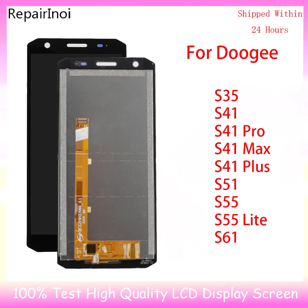 

100% протестированный ЖК-дисплей для Doogee S35 S41 Pro Max Plus S51 S55 S61 Lite, ЖК-сенсорный экран, дигитайзер, запасные части