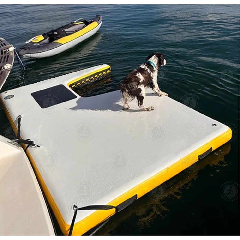 In Stock Dog Ramp Floating Platform Inflatable Animal Saving Escape Ramp for Large Dogs Inflatable Pup Plank Pet Ramp Boat