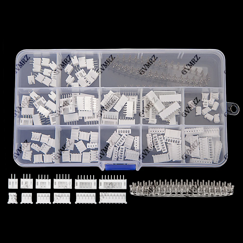 220PCS 2-8P PH2.0 JST Male Female Plug Socket PH 2.0mm Connector Kit Straight Pin Terminals 2P 3P 4P 5P 6P 8P Pitch 2.0mm view 5