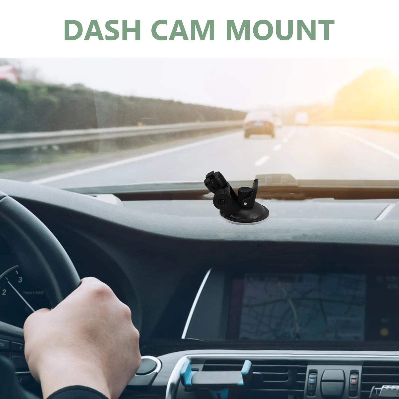 2Pcs Car Dash Cam Mount Holder Suction Cup Strong Attachment Compatible Camera Suction Cup Holder for Driving Recorder