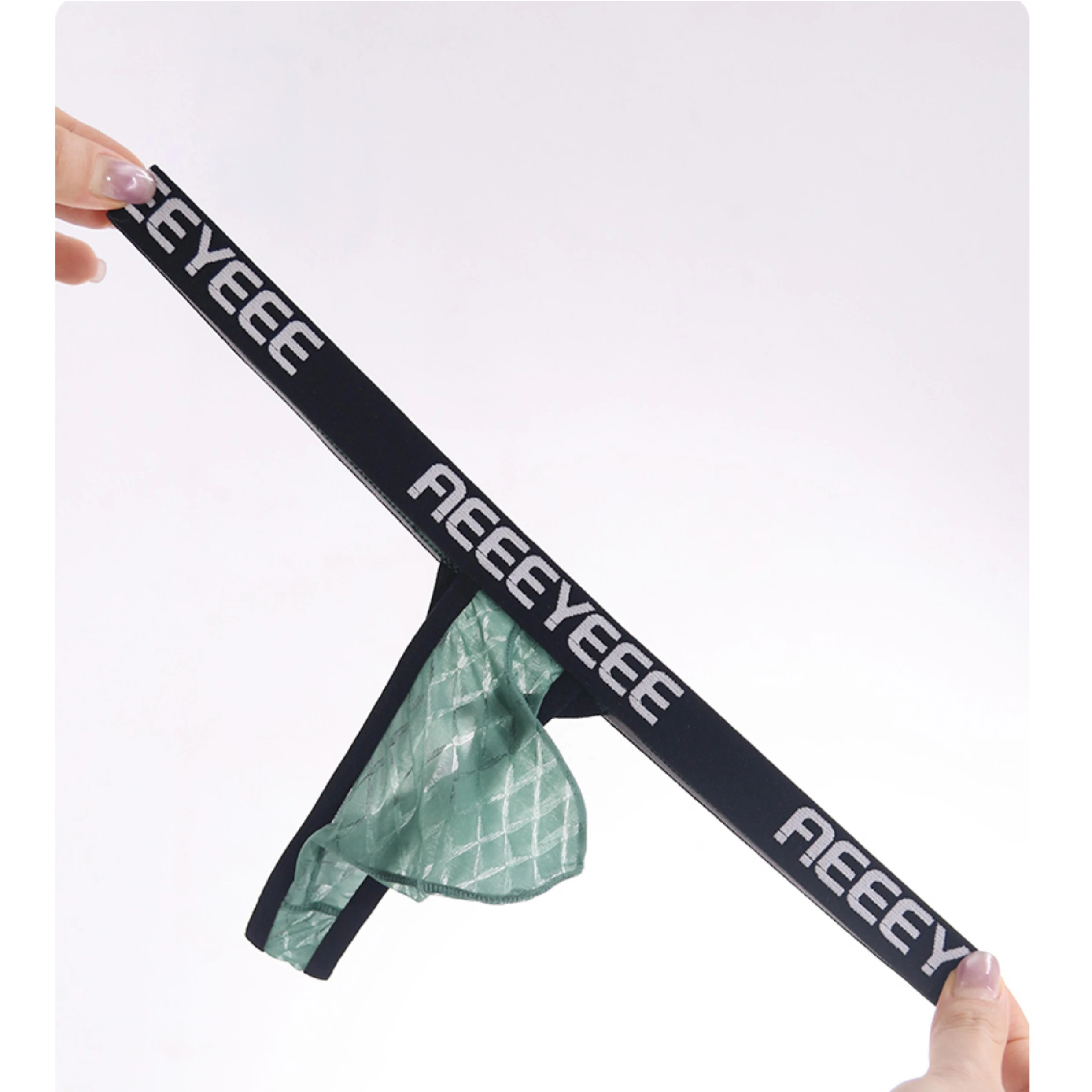 

Мужские стринги из ледяного шелка с низкой талией, плотные эластичные дышащие японские одинарные стринги, футболки