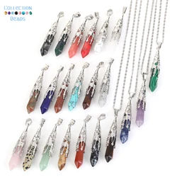 1 Pc 60mm Natural Stone Pendants Lapis lazuli Malachite Opal Pendants Accessories For Jewelry Making Diy Handmade Accessories