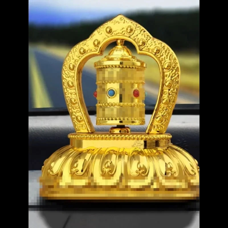 1PCS plastic solar ornament ensures safety suitable for both men and women with rotating Feng Shui decoration inside the car