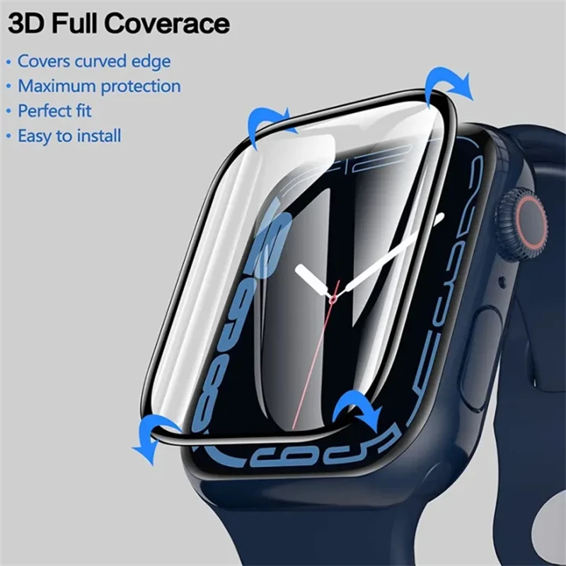 Screen Protector for Apple Watch Series 11 10 9 8 SE 3 46mm 42mm 41mm 45mm 40mm 44mm Film Accessories for Apple Watch Ultra 3 2 view 3