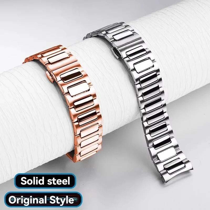 22mm Stainless steel wristwatch band For Mido New Multifort TV Series M049526A Men's Watchband M049 Curved Interface SteelStrip