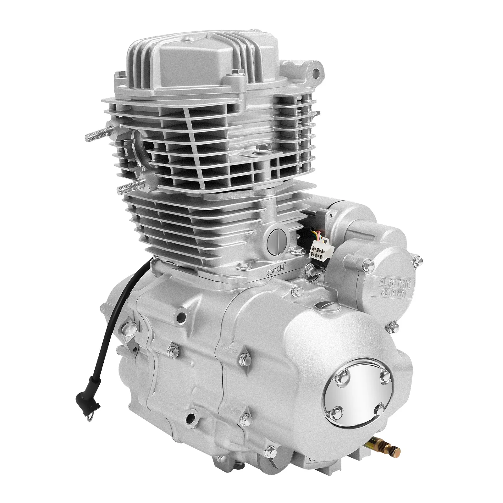 4 Stroke 250cc Engine Motor, Single Cylinder Engine 14KW 8500RPM with Electric/Foot Start & CDI Ignition for 200cc 250cc ATV