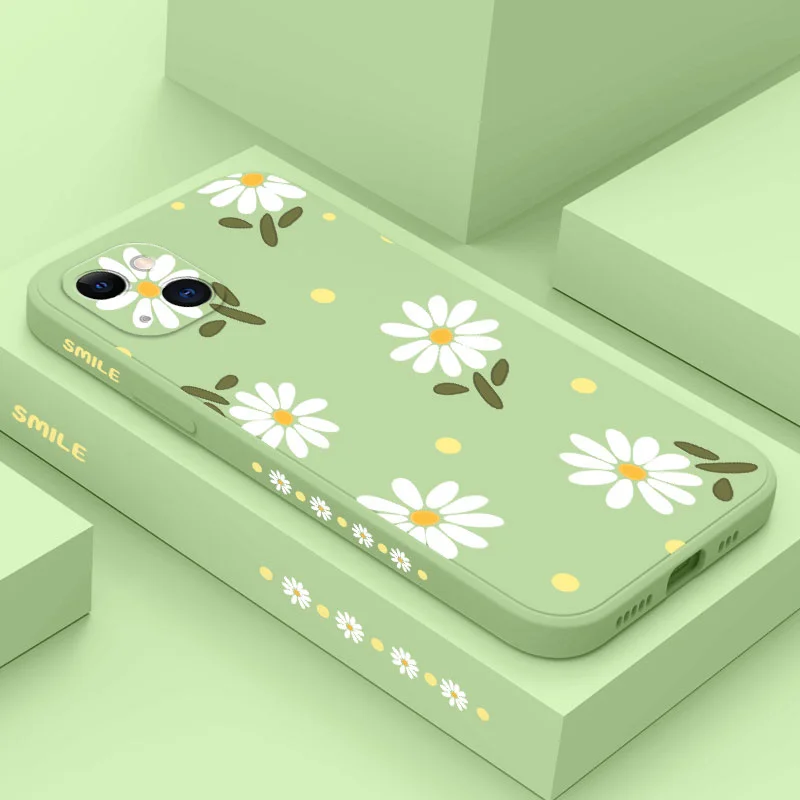 Gentle Daisy Phone Case For iPhone 15 14 13 12 11 Pro Max Mini X XR XS MAX SE2020 8 7 Plus 6 6S Plus Cover