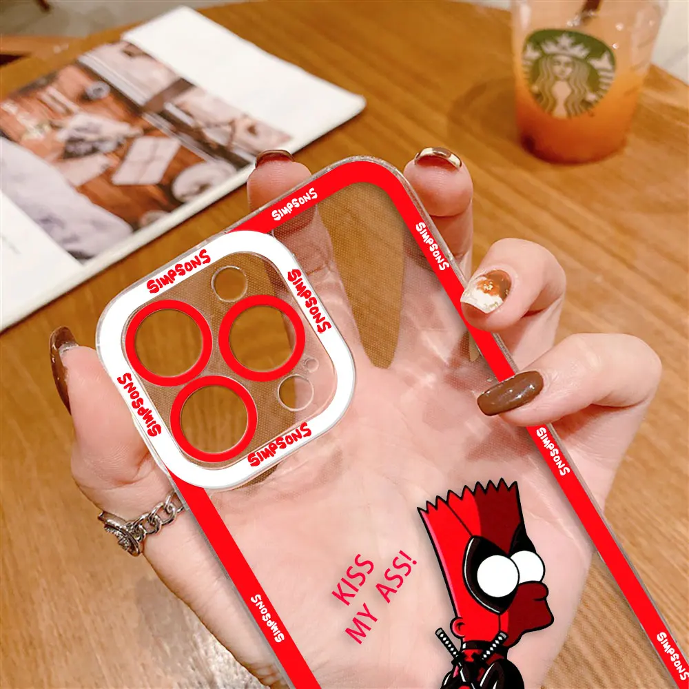 Lucky The S-Simpsons Cover Clear Phone Case For Redmi Note 15 14 13 12 11 11T 11S 10 9 10S 9S 8 Pro Max Plus Transparent Case