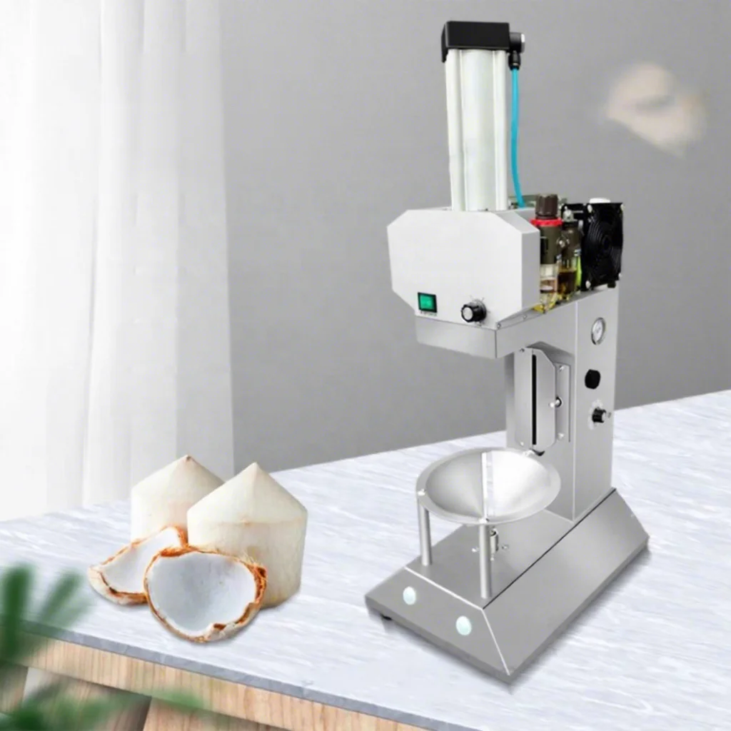 Low Price Coconut Peeling Machine 6-10pcs/min Air Claw Fixation 110V/220V 0.8kW Easy to Operate 1 Year Warranty