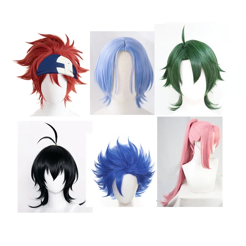 Anime SK8 the Infinity Wigs Hair Reki Kyan Langa Hasegawa Chinen Miya Joe Shindo Ainosuke Cherry Blossom Cosplay Wig Wig Cap