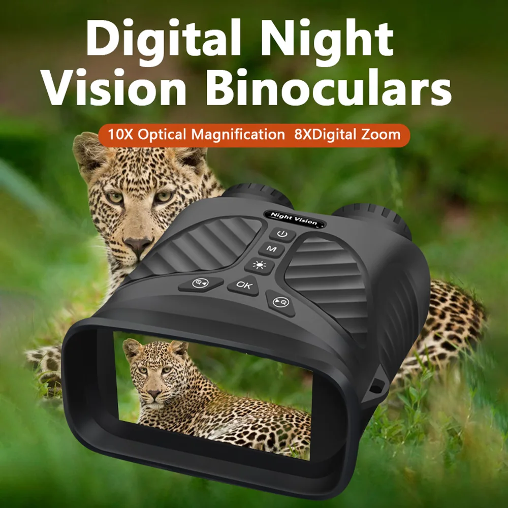 DT39 2,5K Infrarot-Digita-Nachtsicht-Fernglas-Teleskop mit 4-fach optischem 8-fachem Zoom, 300 m Entfernung bei Nacht für Jagdcamping – Detail 1