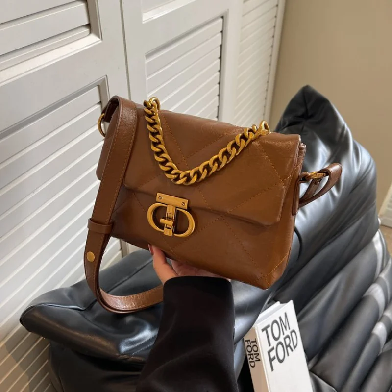 

Модная большая сумка от известного дизайнера Кожаная женская сумка для элегантных дам - через плечо Популярная