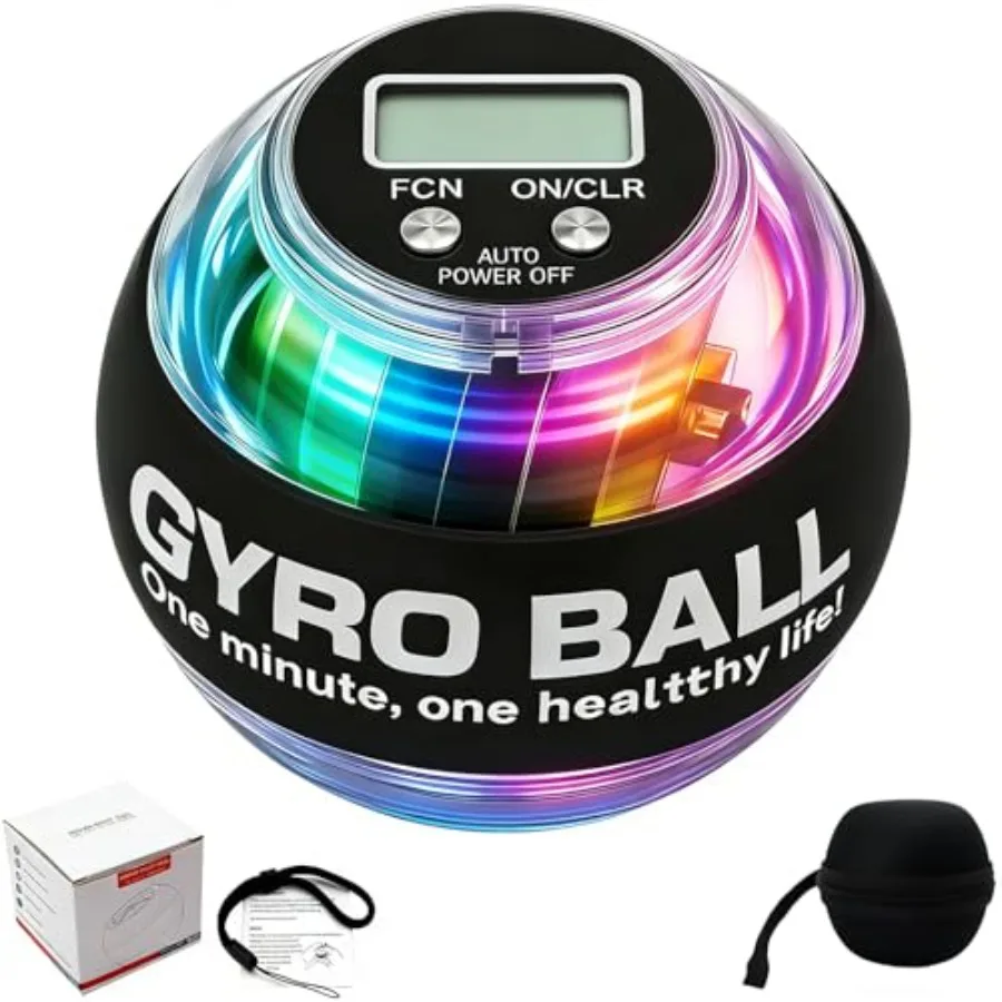 

Тренажер для запястий и предплечий Torque Ball с гироскопом и счетчиком, для укрепления суставов и мышц рук, с C-образной ручкой