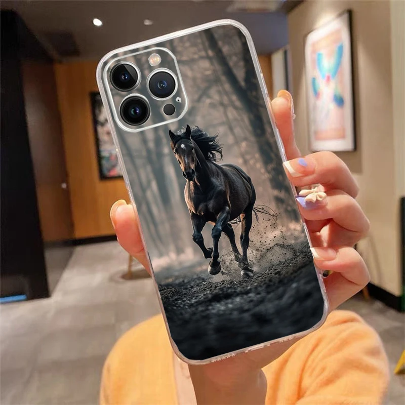 

Love Horse Phone Case For iphone 17 Pro Max Air 16 15 14 13 Pro Max 15 16 Pro 15Plus