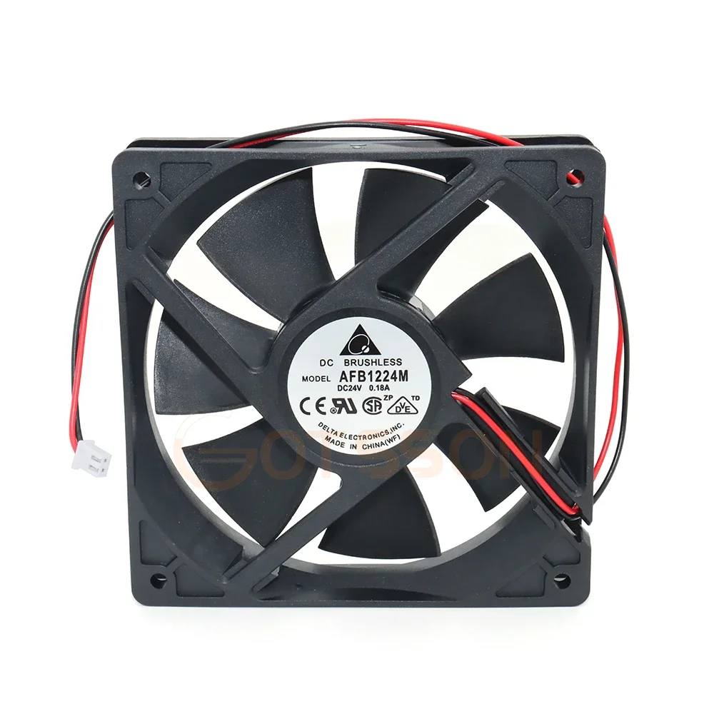 10PCS For Delta AFB1224M 12025 120mm 12cm DC 24V 0.18A 12CM/cm Converter Cooling Fan