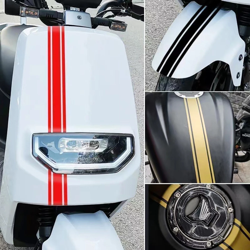 50CM DIY Motorcycle Stickers for Fuel Tank Fairing Cowl Stripes Pinstripe Racing Helmet Motorbike Fender Waterproof Vinyl Decals
