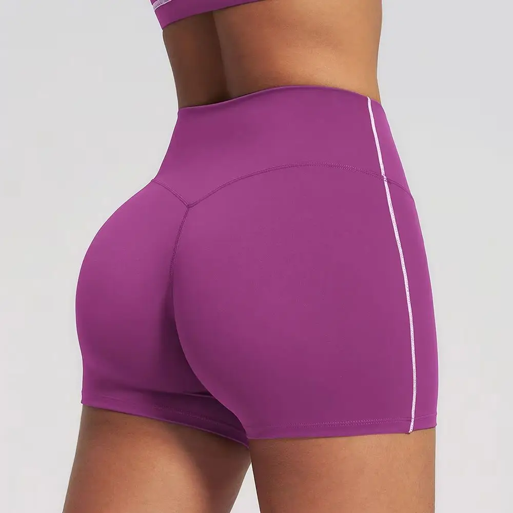 Summer Yoga Shorts Women High Waist Workout Shorts Fitness Yoga Lift Butt Fitness Ladies Yoga Gym Running Short Pants Sportswear