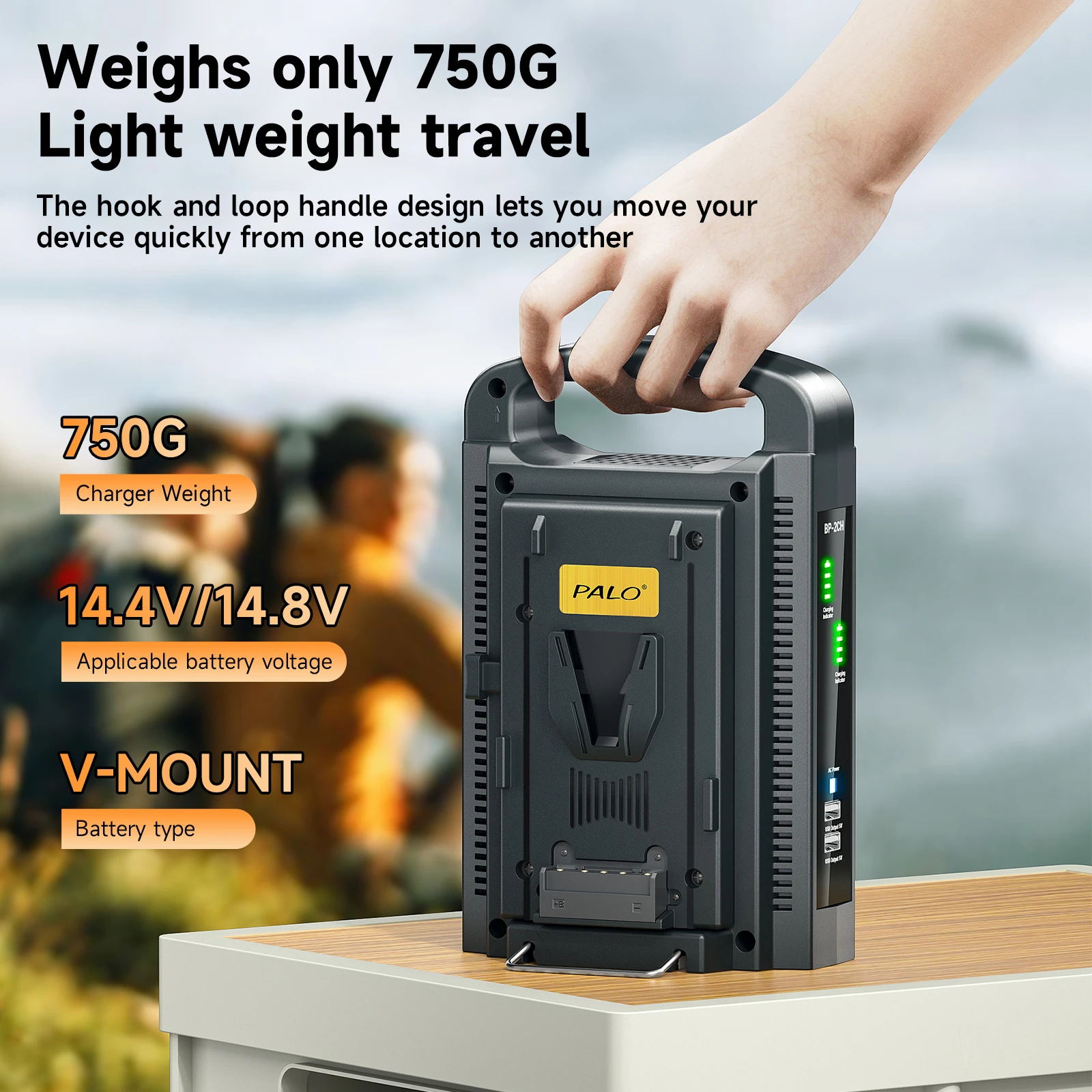 V-Mount Battery Charger DC 16.8V Dual-Channel PD Fast Charger for Most V Mount V Lock Batteries Camera 14.8V/14.4V BP 95/185/222