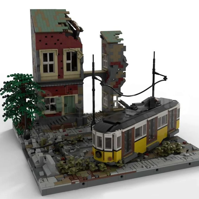 

3706PCS MOC Ruined Street Modular Building Blocks DIY Creative Assembly Educational Set for Model Enthusiasts & Kids Play