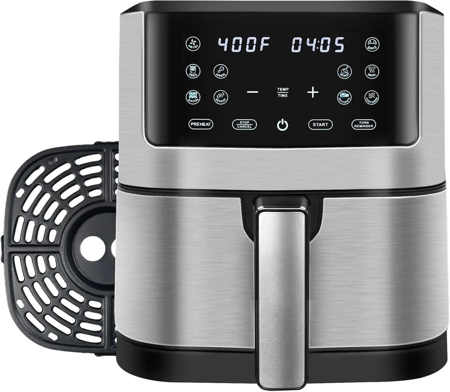 8.5QT 1500W Air Fryer Oven, 10-in-1 Family-Sized Oven, Digital Air Fryer Oil Free Low Fat Healthy Cooker With Touch Screen and T