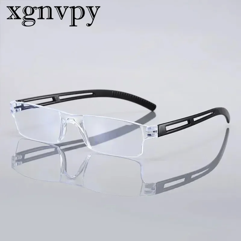 xgnvpy New Anti-blue Light Fashion Frameless Reading Glasses Reading Glasses