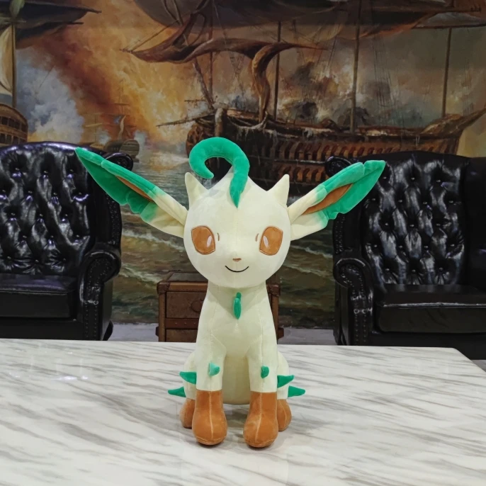 Japan Cartoon Pokémon Leafeon plush toys dolls custom designed and processed plush toy mascot