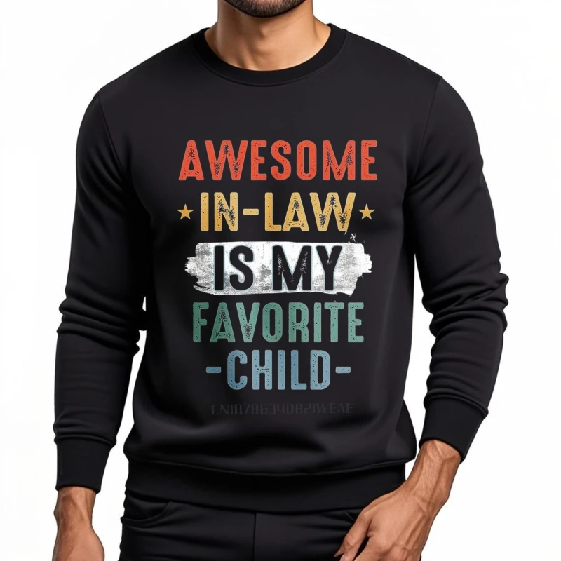 Unissex primavera masculino hoodie incrível em lei é meu favorito criança respirável treino rock em torno do pescoço pulôver conforto hoodies