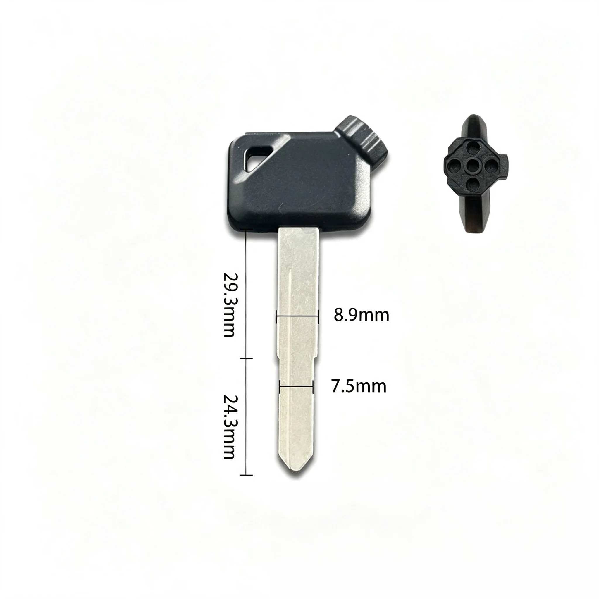 For VOX BWS JOG EVO ZR 50 100 125 4V VOX50 VINO EVO2 Motorcycle Uncut Blank Replacement Key Magnetic Anti‑theft