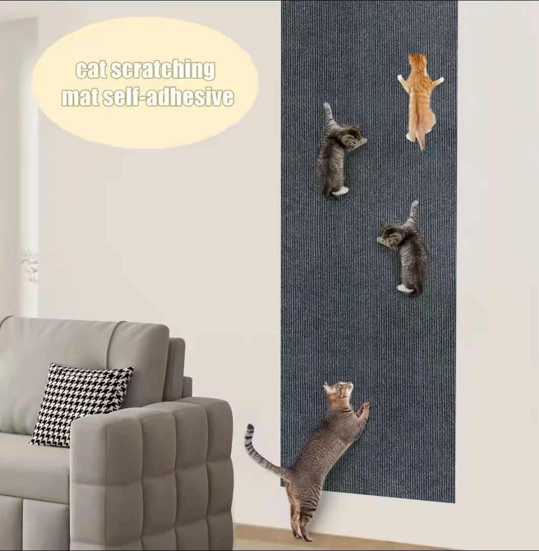 

Self-Adhesive Carpet Cats Scratch Board Wall Anti Cat Scratch Sofa Diy Cats Scratch Board Sofa Protection Paws Sharpen Trimmable