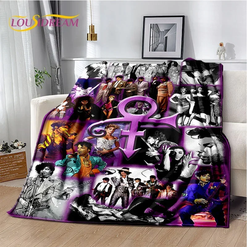 Purple Rain Inspired Soft Throw Blanket for Bedroom Sofa Picnic Travel Office  Prince Rogers Nelson Fan Homeware