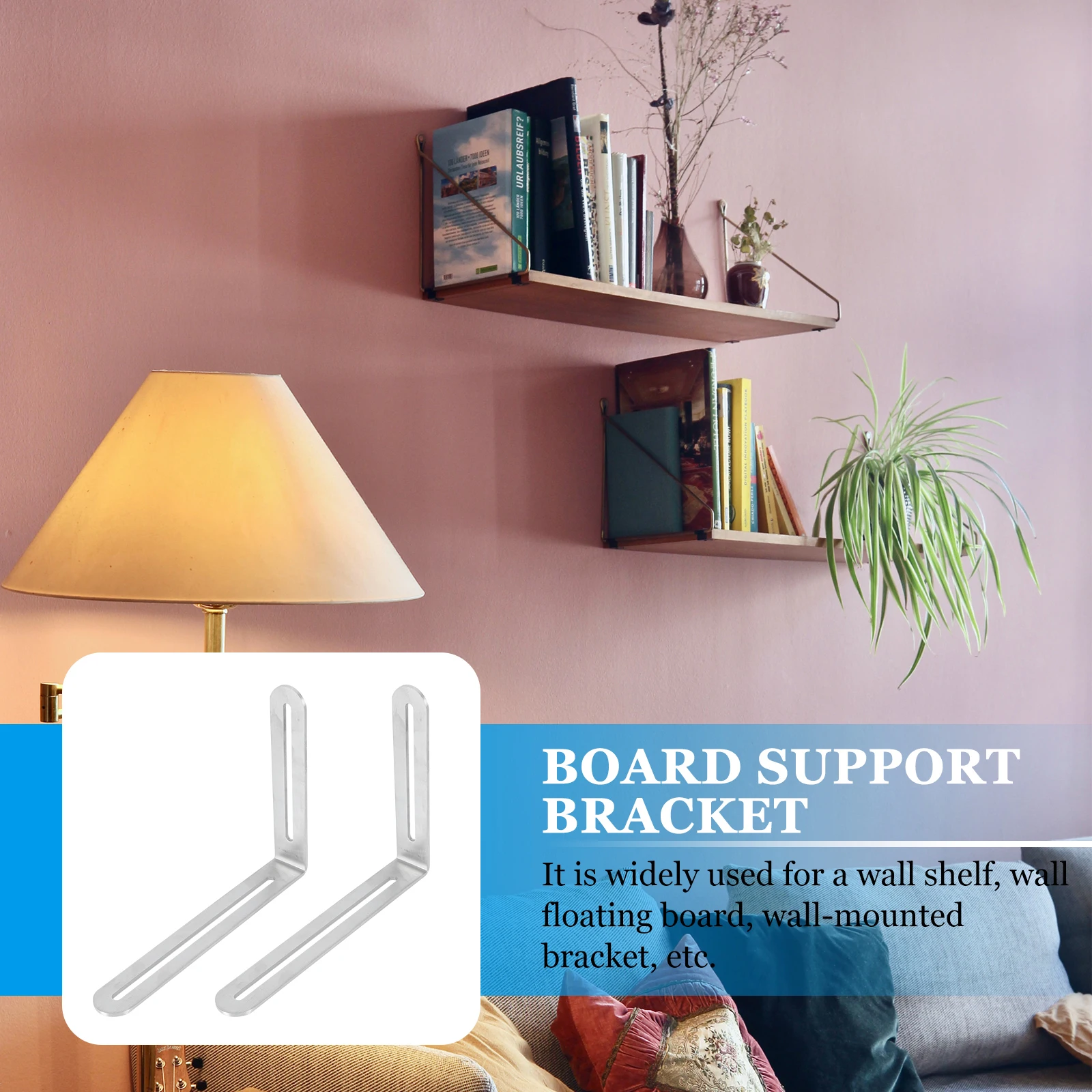 

2Pcs High Quality Adjustable Corner Brace Bracket Stainless Steel Furniture Joint