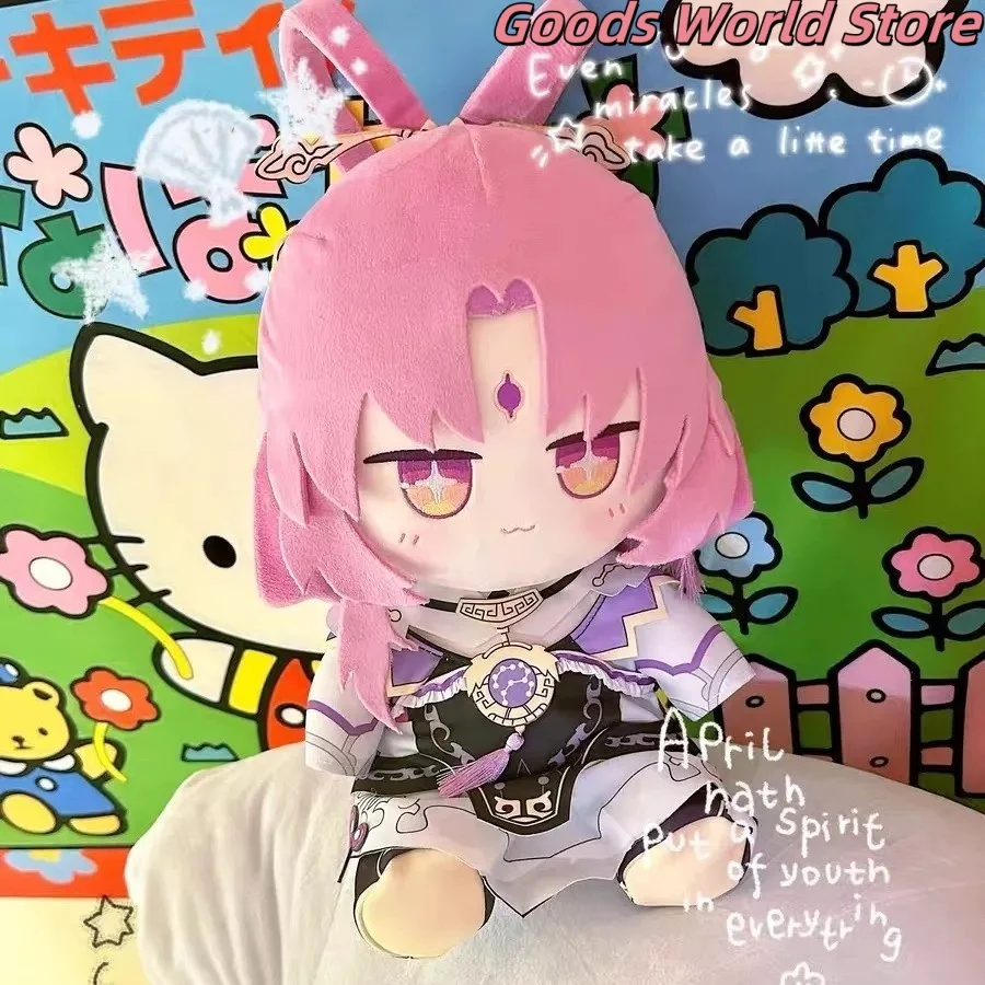 

В наличии Подушка Fu Xuan 30 см Модель сидячей осанки орнамент Honkai Star Rail Fuxuan Косплей Костюм Аниме Игра Подарок на Хэллоуин