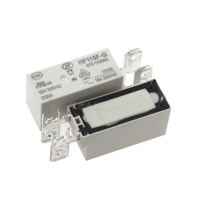 5Pcs New HF115F-Q-005-1H HF115F-Q-012-1H HF115F-Q-024-1H HF115F-Q-048-1H HF115F Q 012 024 1H 20A 5V 12V 24V 48V Power Relay