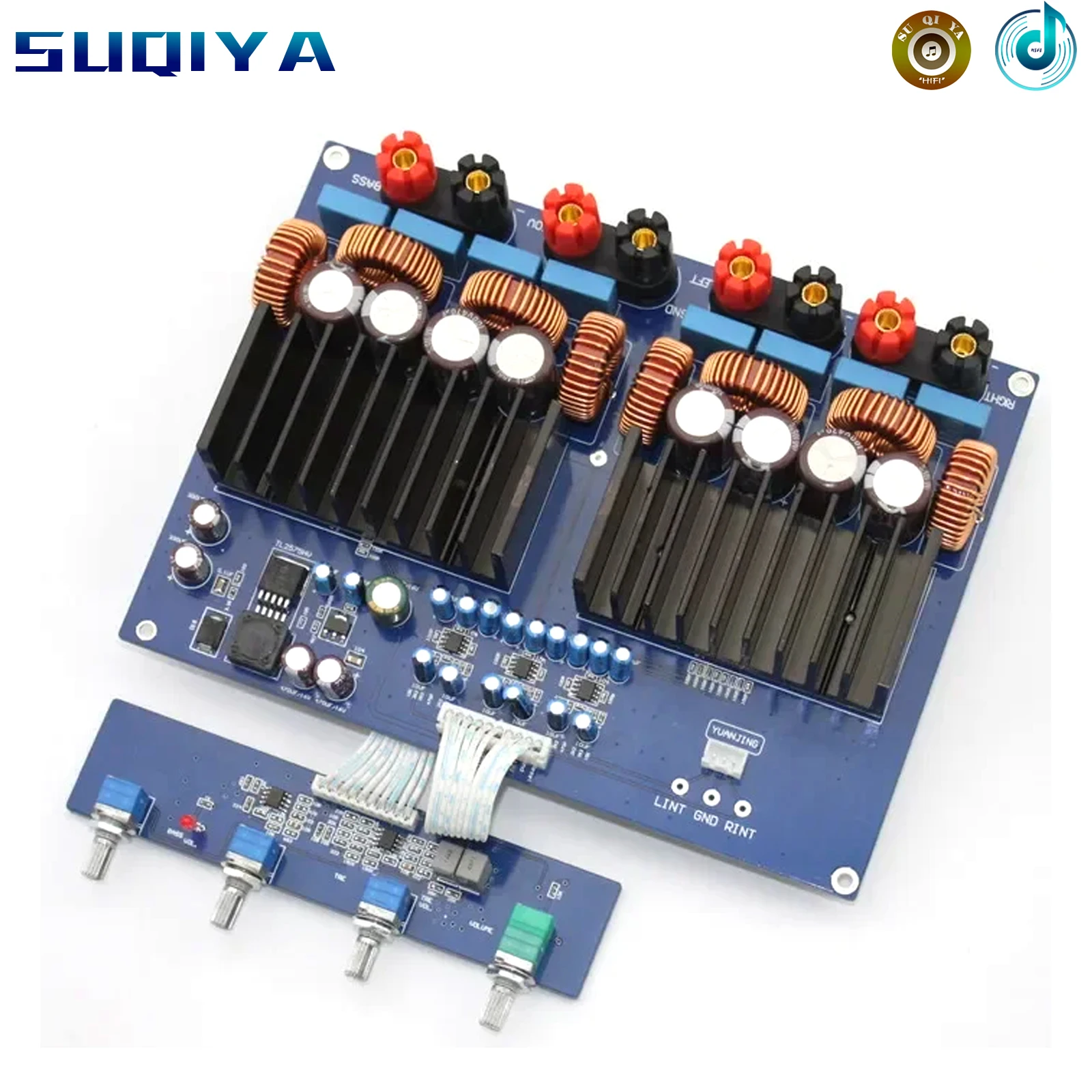 

TAS5630 OPA1632 TL072 2.1 channel 1200w Class D Digital Amplifier board 330UF/100V*4