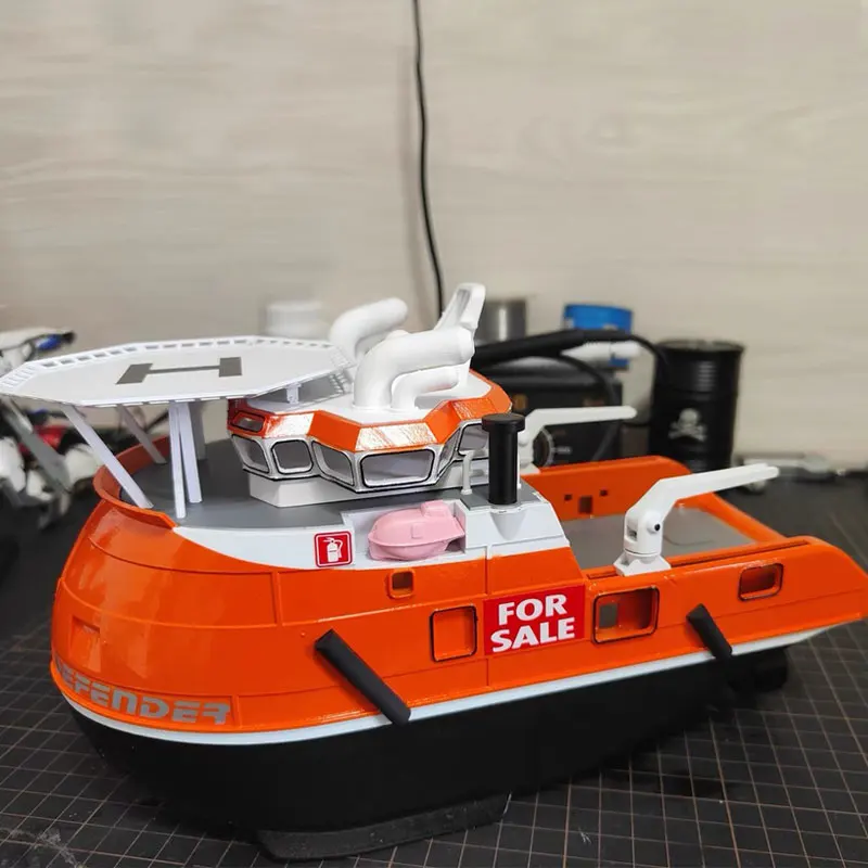 288mm Marine Engineering Ship Q Version 3D Printing Boat Model DIY Production Remote Control Ship Model Kit Toy