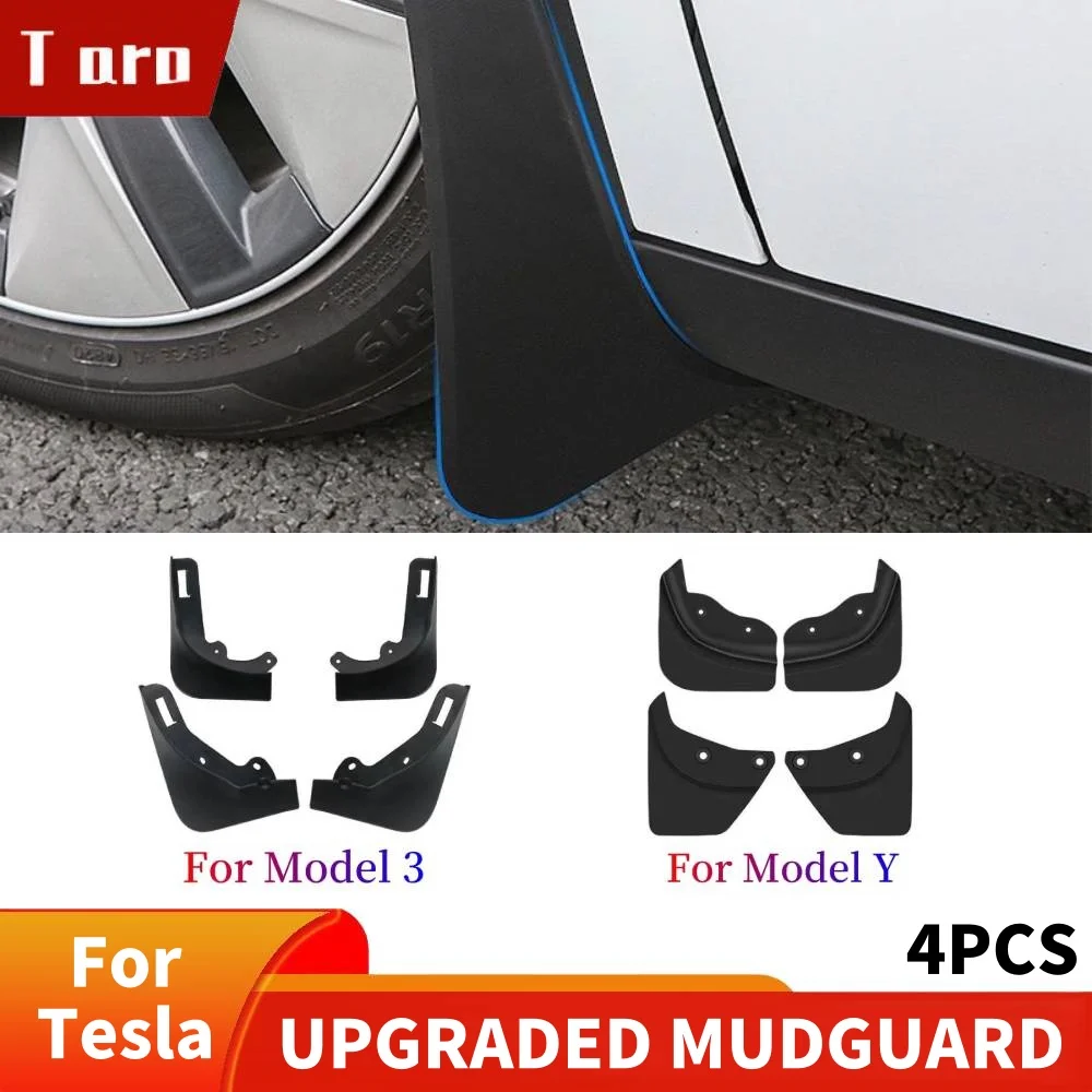 

For Tesla Model Y/3 2021-2024 mudguard front and rear wheel mudguard modification accessories, for Tesla mudguard