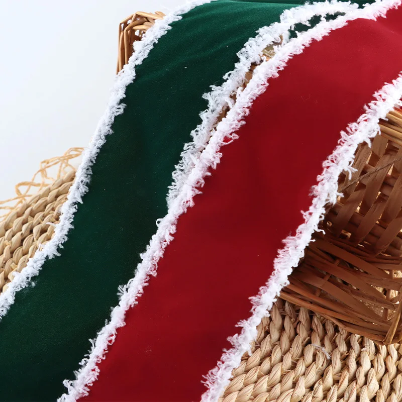 

(5yards/roll)6.33Cm Christmas Hairy Ribbon New Year Celebration Gift Box Holiday Costume Design Neck Matching Girl's Heart