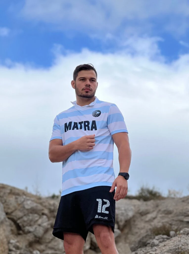 

Лето 202, мужские новые поступления Matra Racing FC, домашний трикотаж в стиле ретро 1986/1988, футбольная рубашка Майо Франции