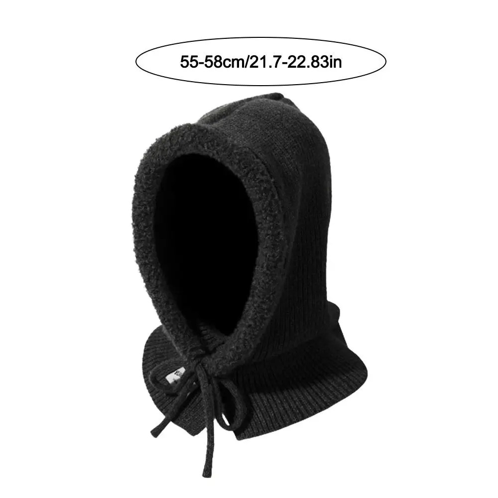 أزياء بالاكلافا قبعة دافئة يندبروف محبوك قبعة زر تصميم الرقبة حماية هود وشاح الخريف الشتاء